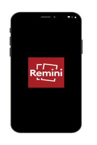 Centered Screen Logo of Remini