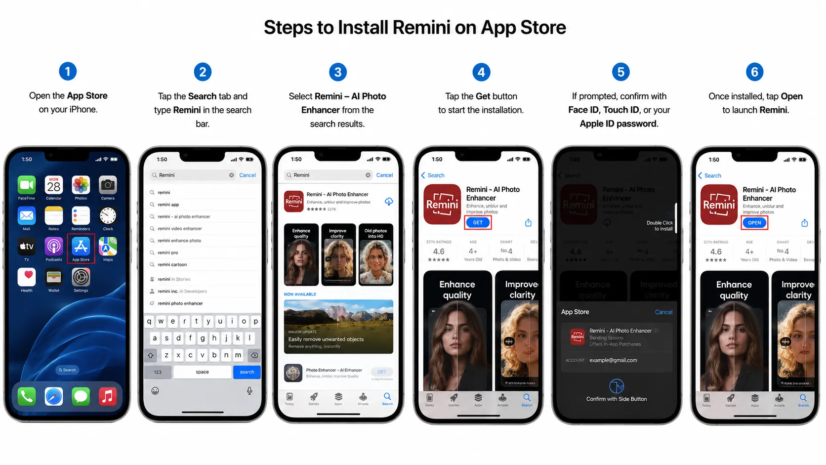 Steps to install Remini on iPhone
